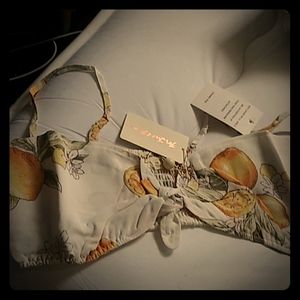 For Love and Lemons Lemonade Tie Front Tank